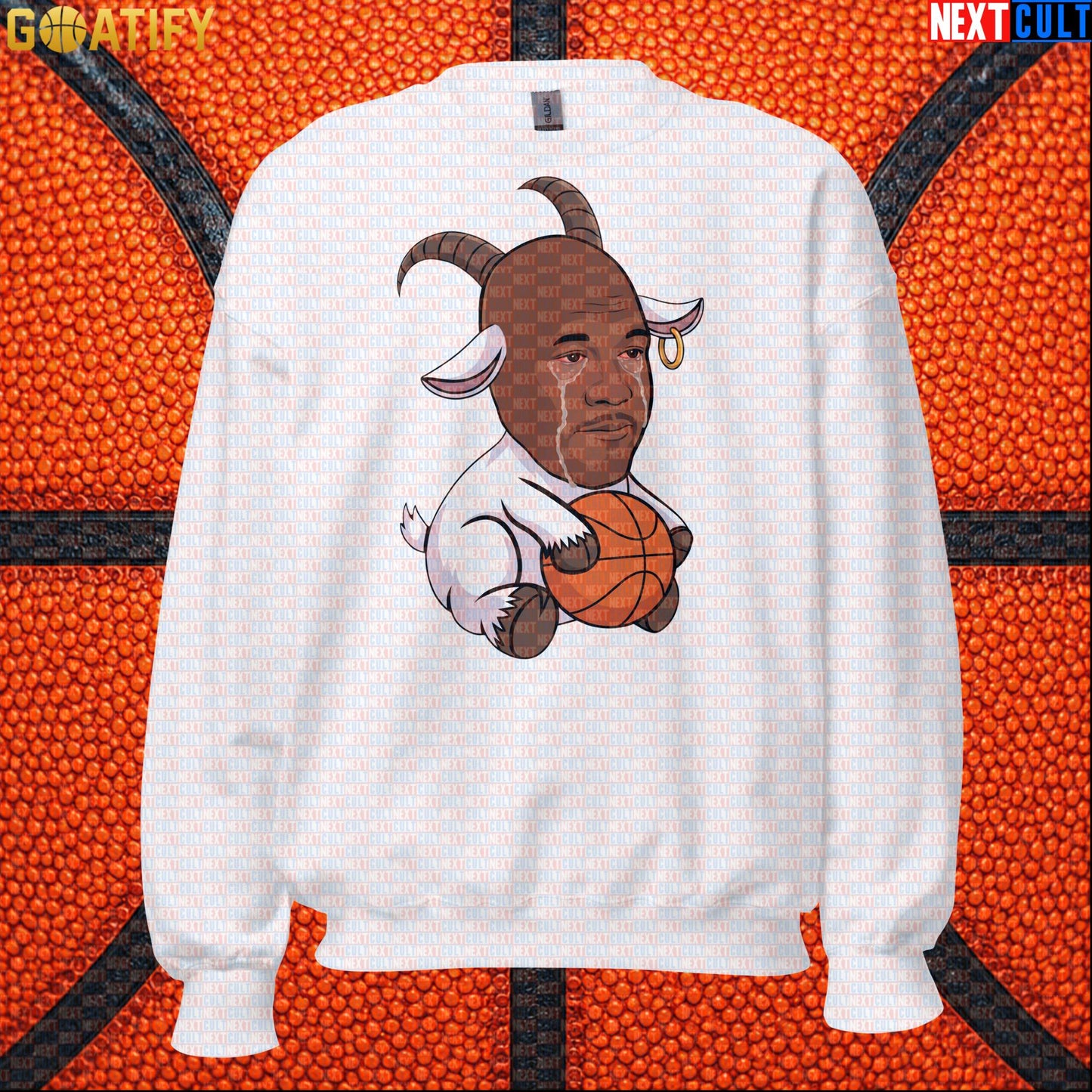 Michael Jordan Sweatshirt - Crying Jordan GOAT Meme Crewneck Gift for Chicago Bulls NBA Fans |  | ["Basketball", "Chicago Bulls", "Michael Jordan", "NBA"]