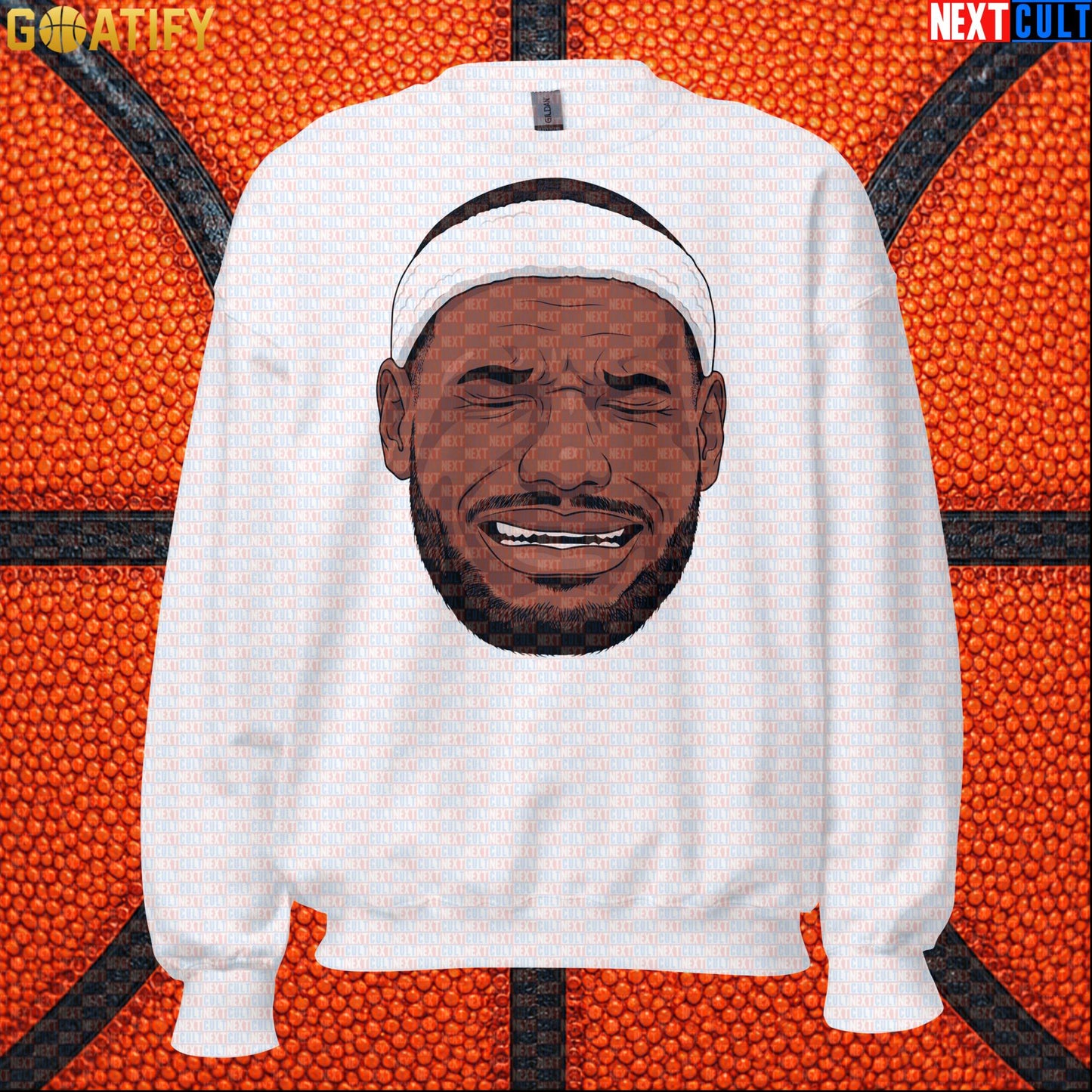 Crying LeBron Meme Sweatshirt – Funny NBA Basketball Crewneck Gift for Sports Fans |  | ["Basketball", "LeBron James", "NBA"]