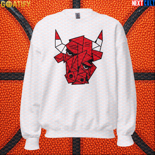 Chicago Bulls Meme Sweatshirt – Picasso Bulls Cubism Art Crewneck for Basketball Fans |  | ["Basketball", "Chicago Bulls", "NBA"]