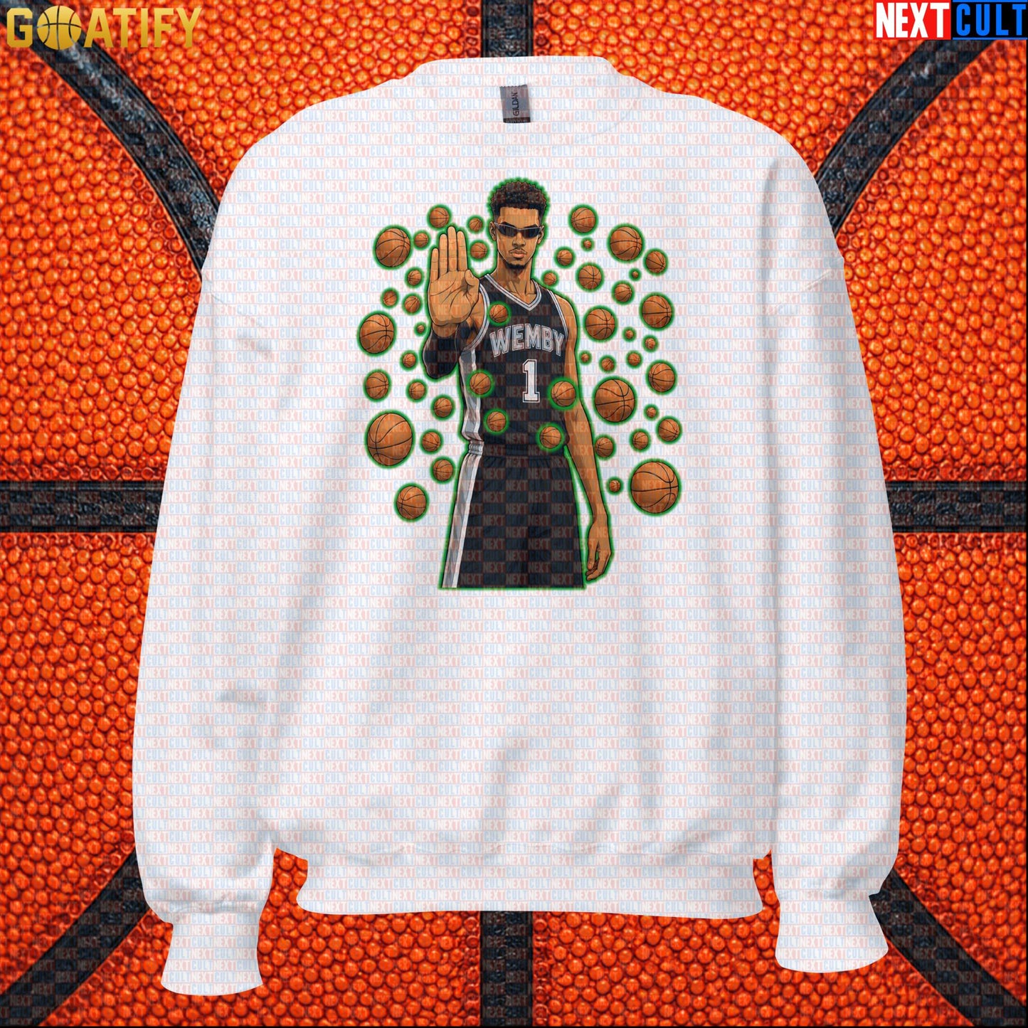 Basketball Sweatshirt Wemby Matrix Stopper Meme Gift for Spurs Fans and NBA Collectors |  | ["Basketball", "France", "NBA", "San Antonio Spurs", "Victor Wembanyama"]