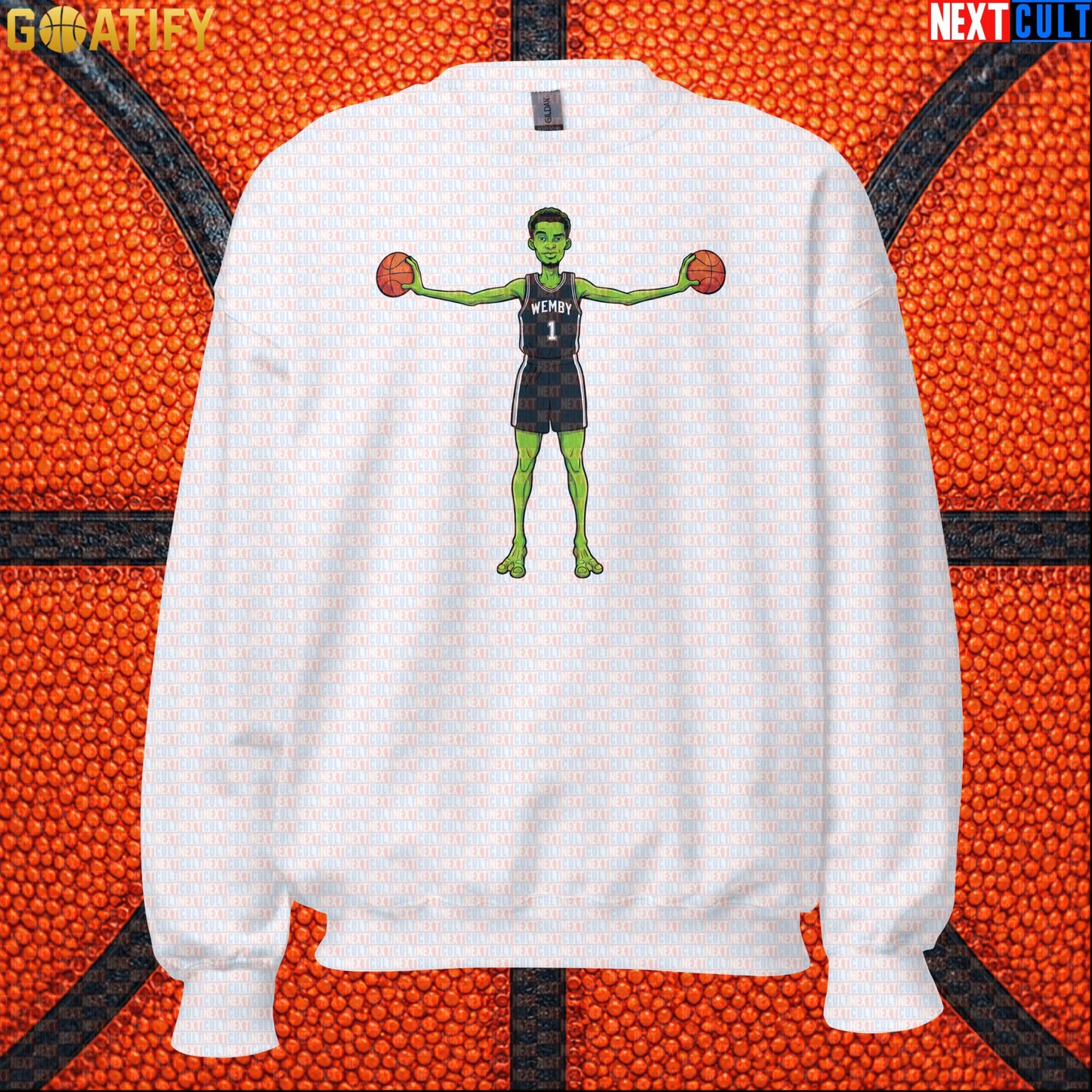 Basketball Sweatshirt Alien Wemby Sci-Fi Design for Spurs Fans, Winter and NBA Gifts |  | ["Basketball", "France", "NBA", "San Antonio Spurs", "Victor Wembanyama", "Wemby"]