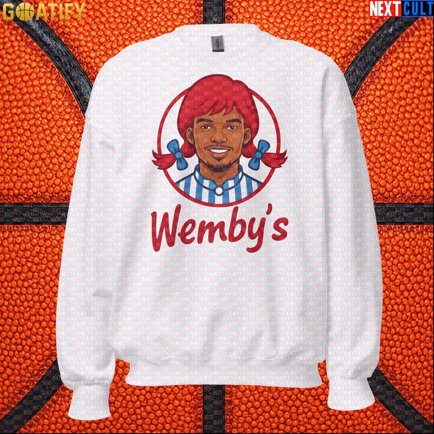 Basketball Sweatshirt Wemby's Logo Parody for Spurs Fans, Game Nights and Funny Gifts |  | ["Basketball", "France", "NBA", "San Antonio Spurs", "Victor Wembanyama", "Wemby"]