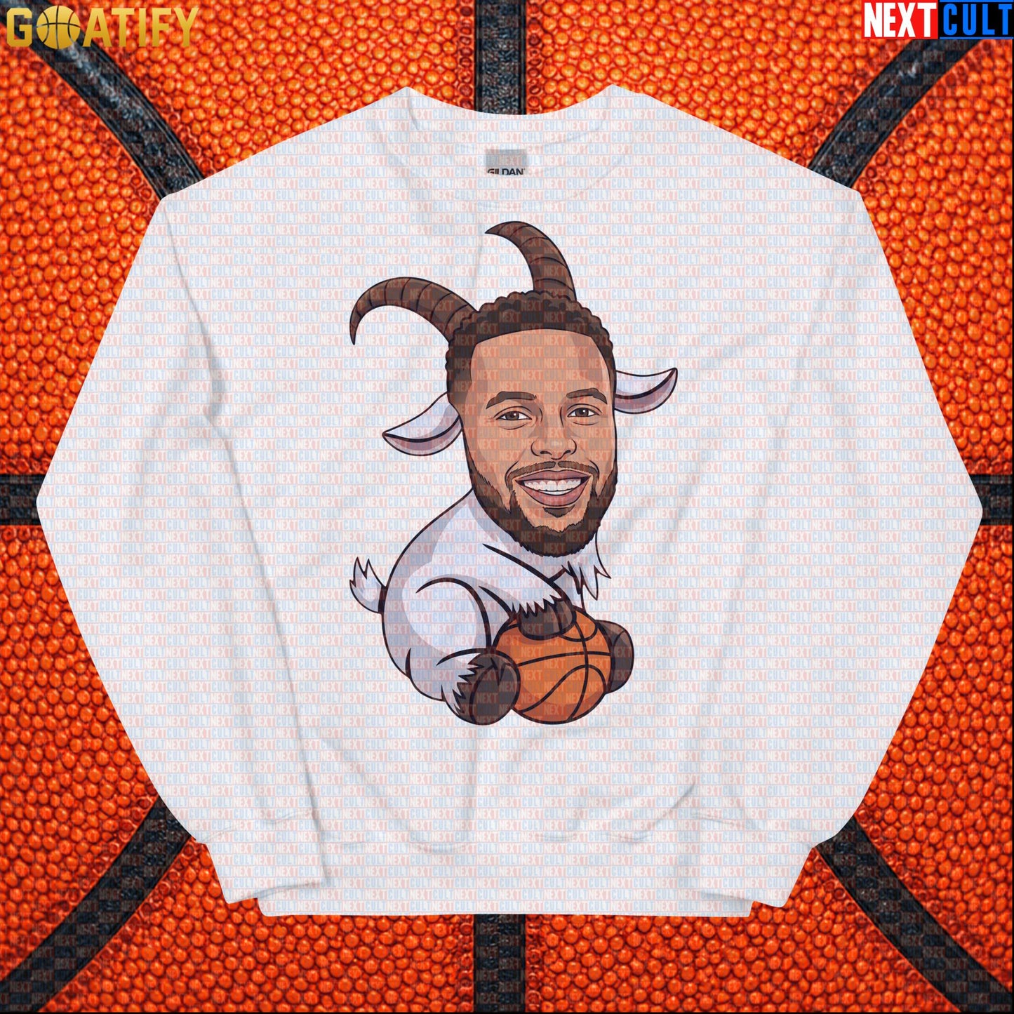 Stephen Curry Sweatshirt GOAT Basketball Crewneck for Warriors Fans, Funny NBA Sports Gift | Sweatshirts | ["Basketball", "Golden State Warriors", "NBA", "NCB", "Stephen Curry"]
