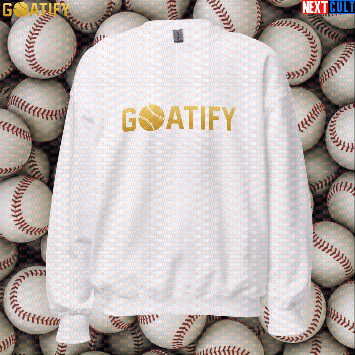 Sweatshirt GOATIFY Baseball GOAT Crewneck for MLB Fans Greatest of All Time Sports Gift | Sweatshirts | ["Baseball", "MLB", "NCB"]