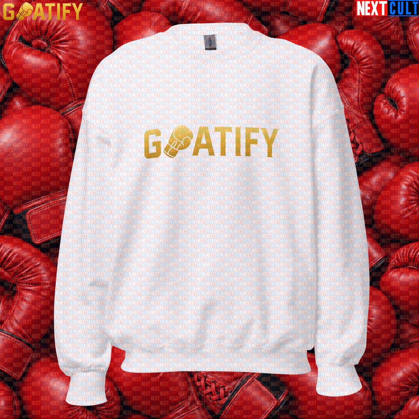 Boxing GOAT Sweatshirt GOATIFY Gold Fight Crewneck for Boxing Fans & Martial Arts Gifts | Sweatshirts | ["Boxing", "Martial Arts", "NCB"]