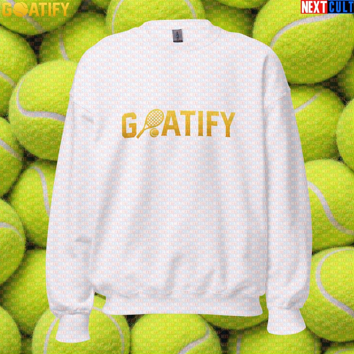 Tennis GOAT Sweatshirt Golden Racket & Ball Crewneck for Players & Sports Fans | GOATIFY | Sweatshirts | ["NCB", "Tennis"]