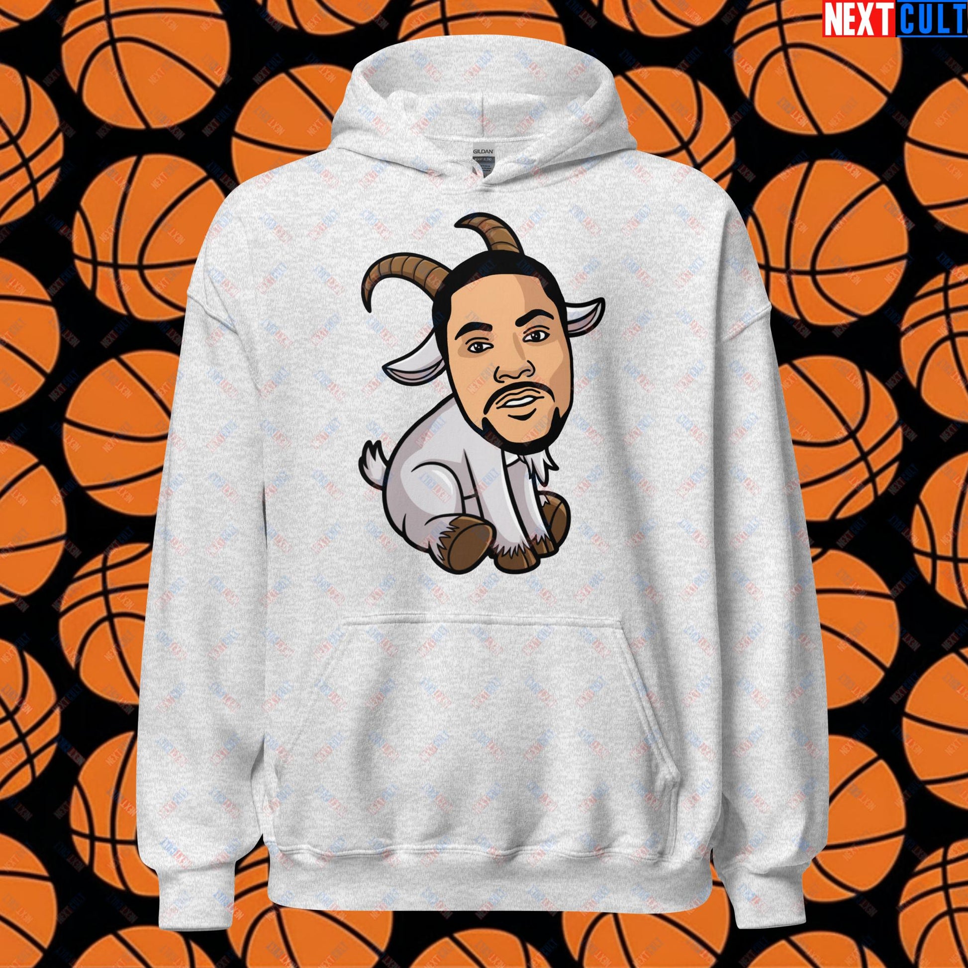 Derrick Rose G.O.A.T. Hoodie - Funny Basketball Meme Sweatshirt - Greatest of All Time Pullover for Basketball Fans - Perfect Gift for Derrick Rose Fans Unisex Hoodie Ash Hoodies Basketball Chicago Bulls Derrick Rose G.O.A.T. NBA Next Cult Brand