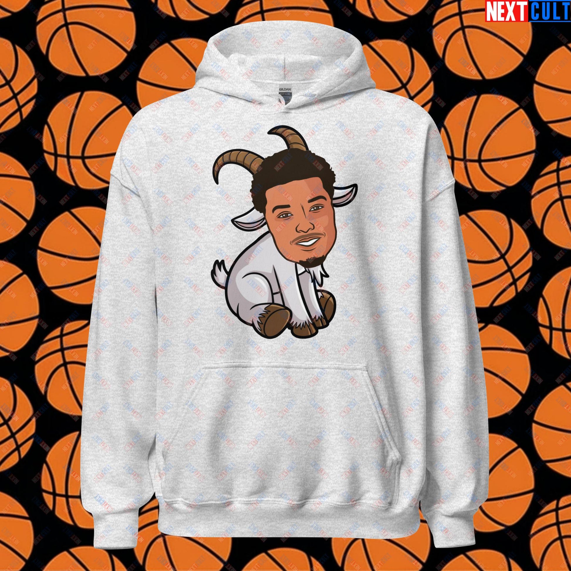 Wemby G.O.A.T. Hoodie - Victor Wembanyama Funny Basketball Meme Sweatshirt - Greatest of All Time Pullover for Basketball Fans - Perfect Gift for Wemby Fans Unisex Hoodie Ash Hoodies Basketball G.O.A.T. NBA San Antonio Spurs Victor Wembanyama Wemby Next Cult Brand