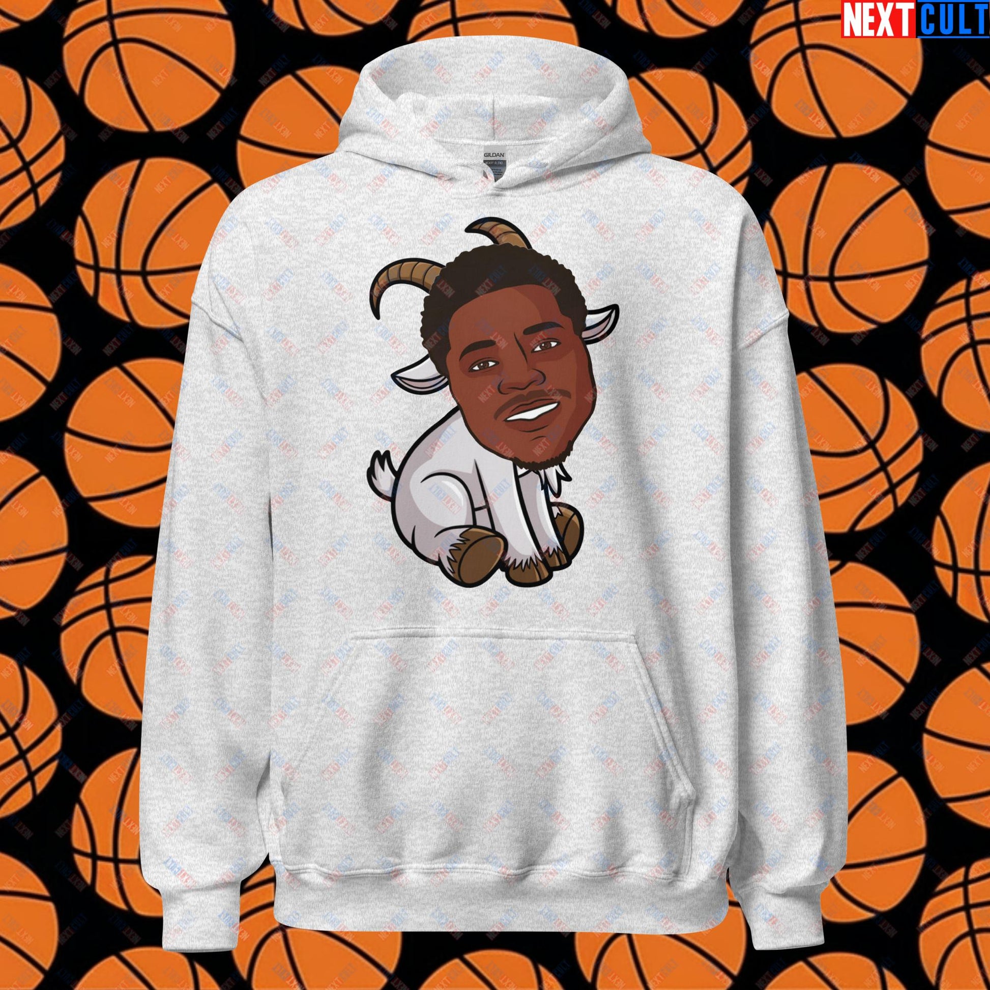 Anthony Edwards G.O.A.T. Hoodie - Funny Basketball Meme Sweatshirt - Greatest of All Time Pullover for Basketball Fans - Perfect Gift for Anthony Edwards Fans Unisex Hoodie Ash Hoodies Anthony Edwards Basketball G.O.A.T. Minnesota Timberwolves NBA Next Cult Brand