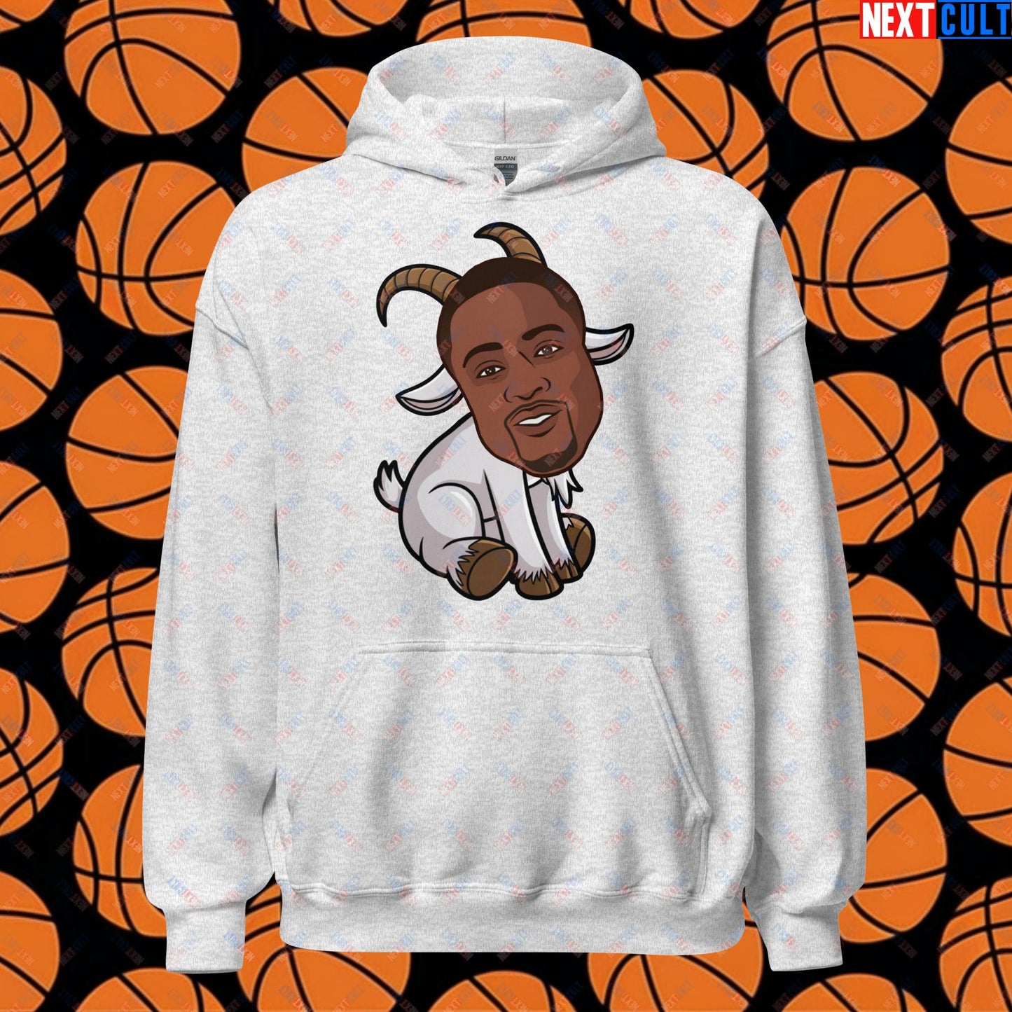 Dwyane Wade G.O.A.T. Hoodie - Funny Basketball Meme Sweatshirt - Greatest of All Time Pullover for Basketball Fans - Perfect Gift for Dwyane Wade Fans Unisex Hoodie Ash Hoodies Basketball Dwyane Wade G.O.A.T. Miami Heat NBA Next Cult Brand