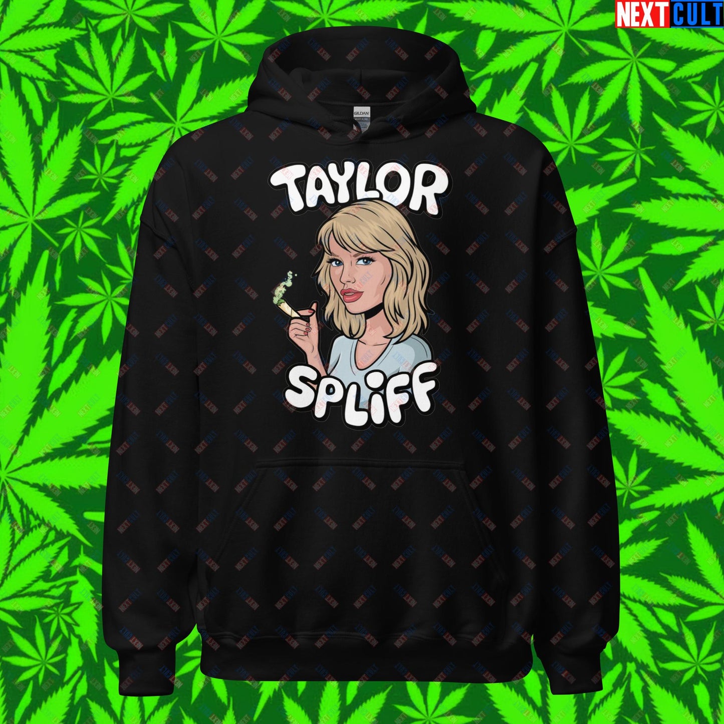 Taylor Spliff Pop Music Star Pothead Stoner Funny Weed Meme Unisex Hoodie Black Hoodies Music Weed Next Cult Brand