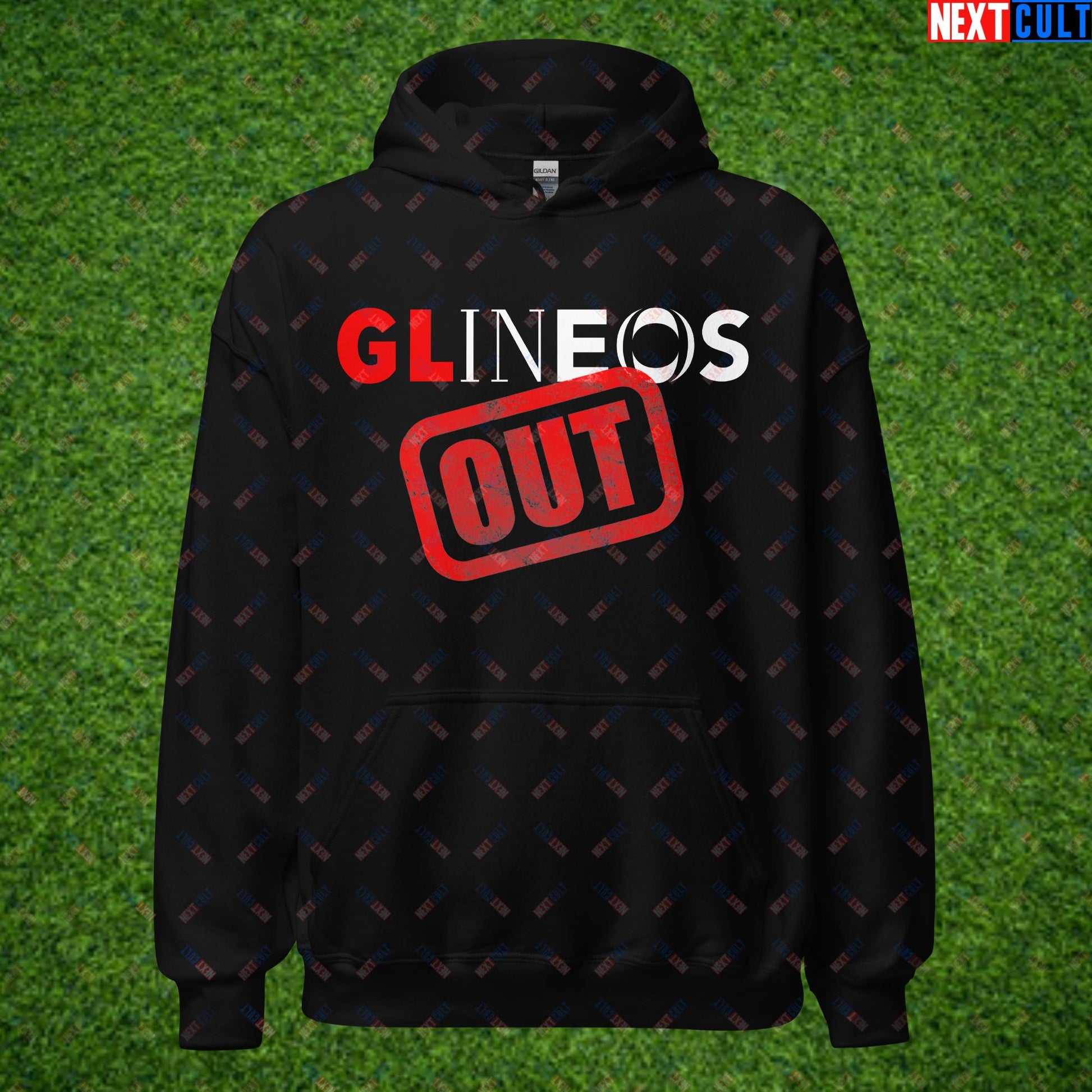 GLINEOS OUT Manchester United Protest Against Glazers, Ratcliffe and Ineos Unisex Hoodie Hoodies Football GlazersOut Manchester United RatcliffeOut Next Cult Brand