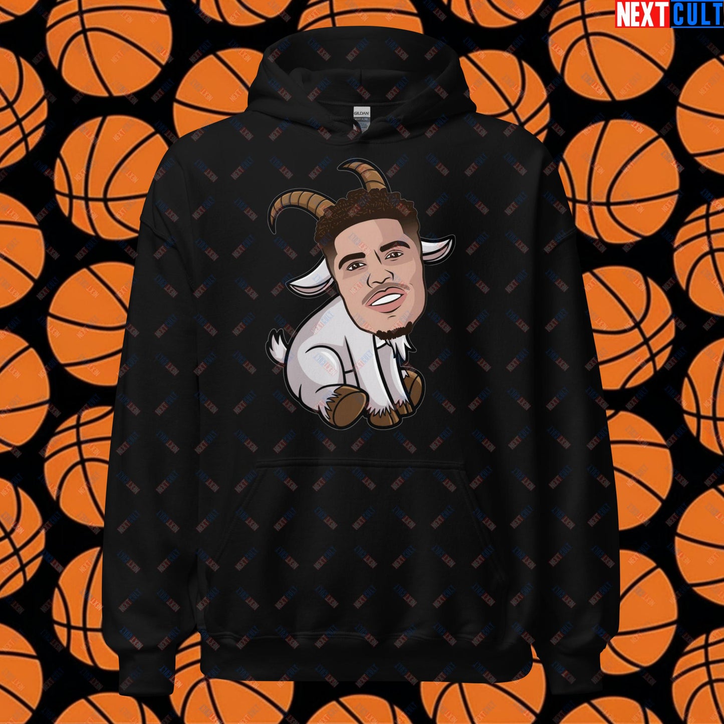 LaMelo Ball G.O.A.T. Hoodie - Funny Basketball Meme Sweatshirt - Greatest of All Time Pullover for Basketball Fans - Perfect Gift for LaMelo Ball Fans Unisex Hoodie Black Hoodies Basketball Charlotte Hornets G.O.A.T. LaMelo Ball NBA Next Cult Brand