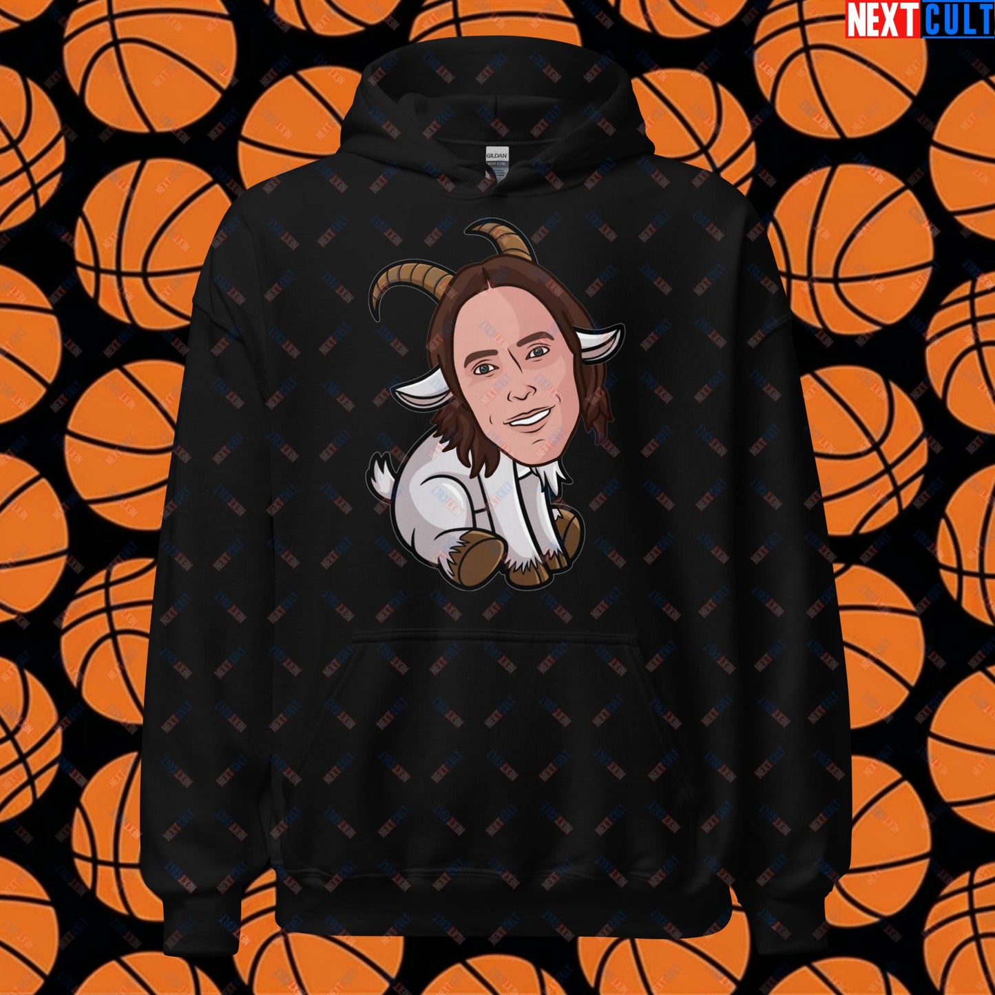 Steve Nash G.O.A.T. Hoodie - Funny Basketball Meme Sweatshirt - Greatest of All Time Pullover for Basketball Fans - Perfect Gift for Steve Nash Fans Unisex Hoodie Black Hoodies Basketball Dallas Mavericks G.O.A.T. NBA Phoenix Suns Steve Nash Next Cult Brand