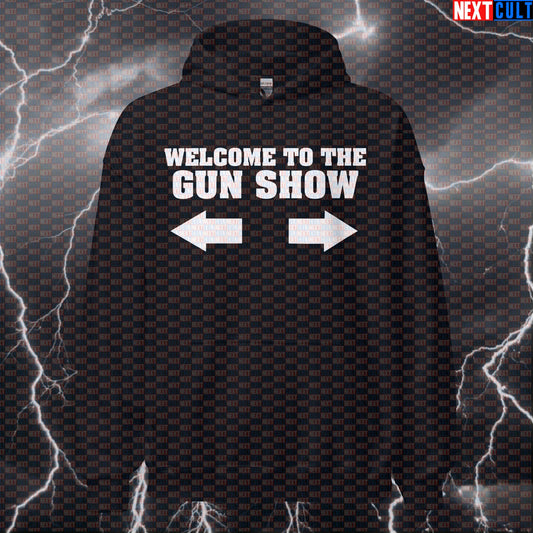 Welcome to the Gun Show Hoodie | Funny Gym Bro Meme Hooded Sweatshirt for Weightlifting Hoodies Bodybuilding Fitness Gym Pump Cover Workout Next Cult Brand