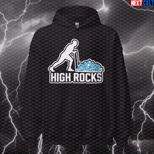 HYROX High Rocks Gym Hoodie | Funny Workout Hoodie For Functional Fitness & CrossFit | Hooded Sweatshirt Hoodies Fitness Functional Fitness Gym Hyrox Pump Cover Workout Next Cult Brand