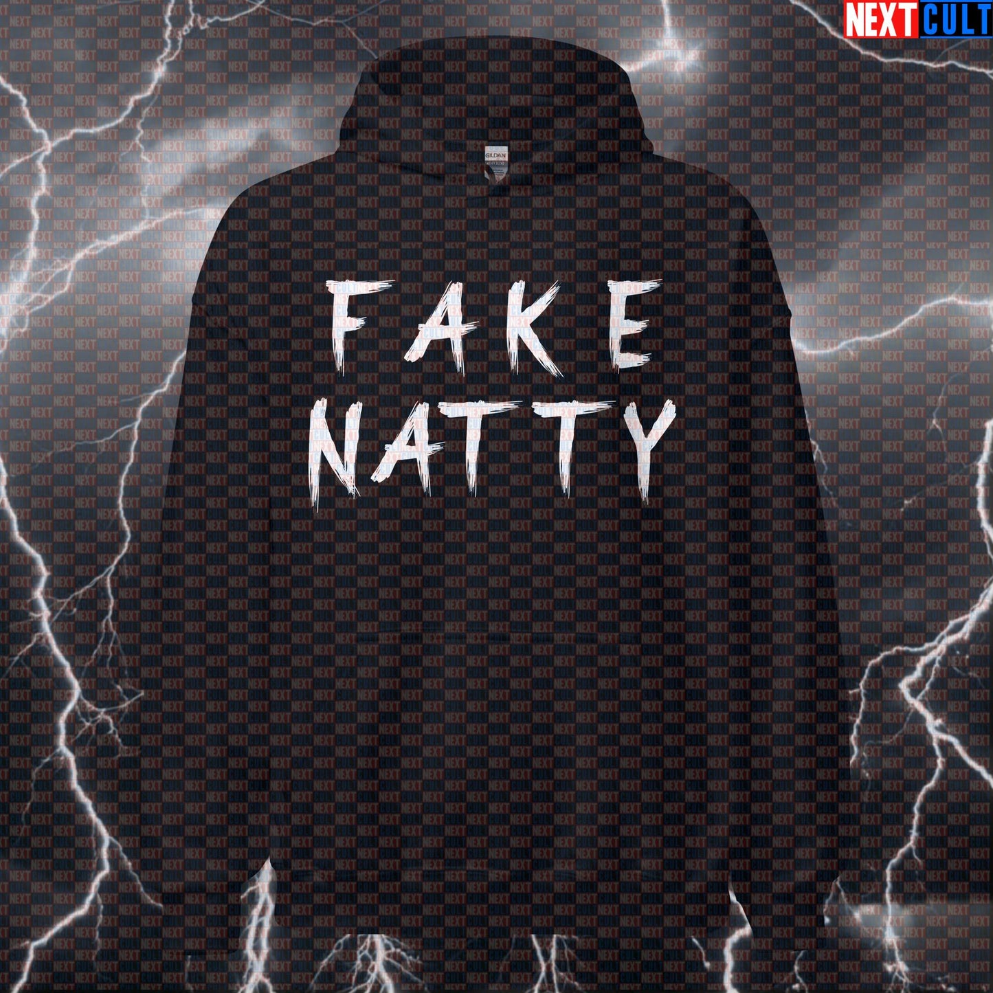 Fake Natty Gym Hoodie | Funny Bodybuilding Meme Hooded Sweatshirt For Lifters & Gym Bros Hoodies Bodybuilding Fitness Gym Natty Pump Cover Steroids Workout Next Cult Brand