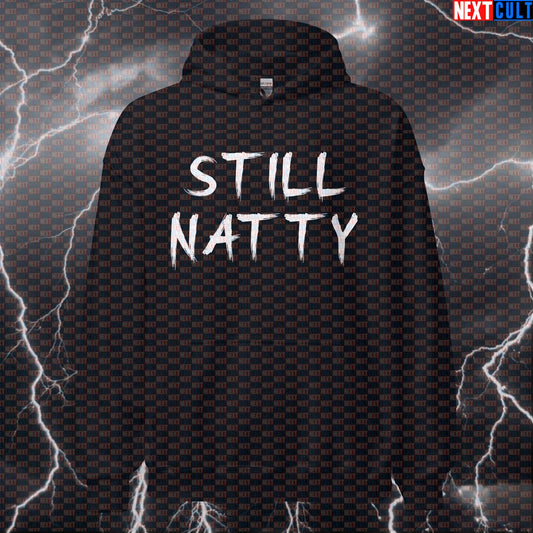 Still Natty Gym Hoodie | Funny Natural Bodybuilding Meme Hooded Sweatshirt | Workout Pullover Jumper Hoodies Bodybuilding Fitness Gym Natty Pump Cover Workout Next Cult Brand