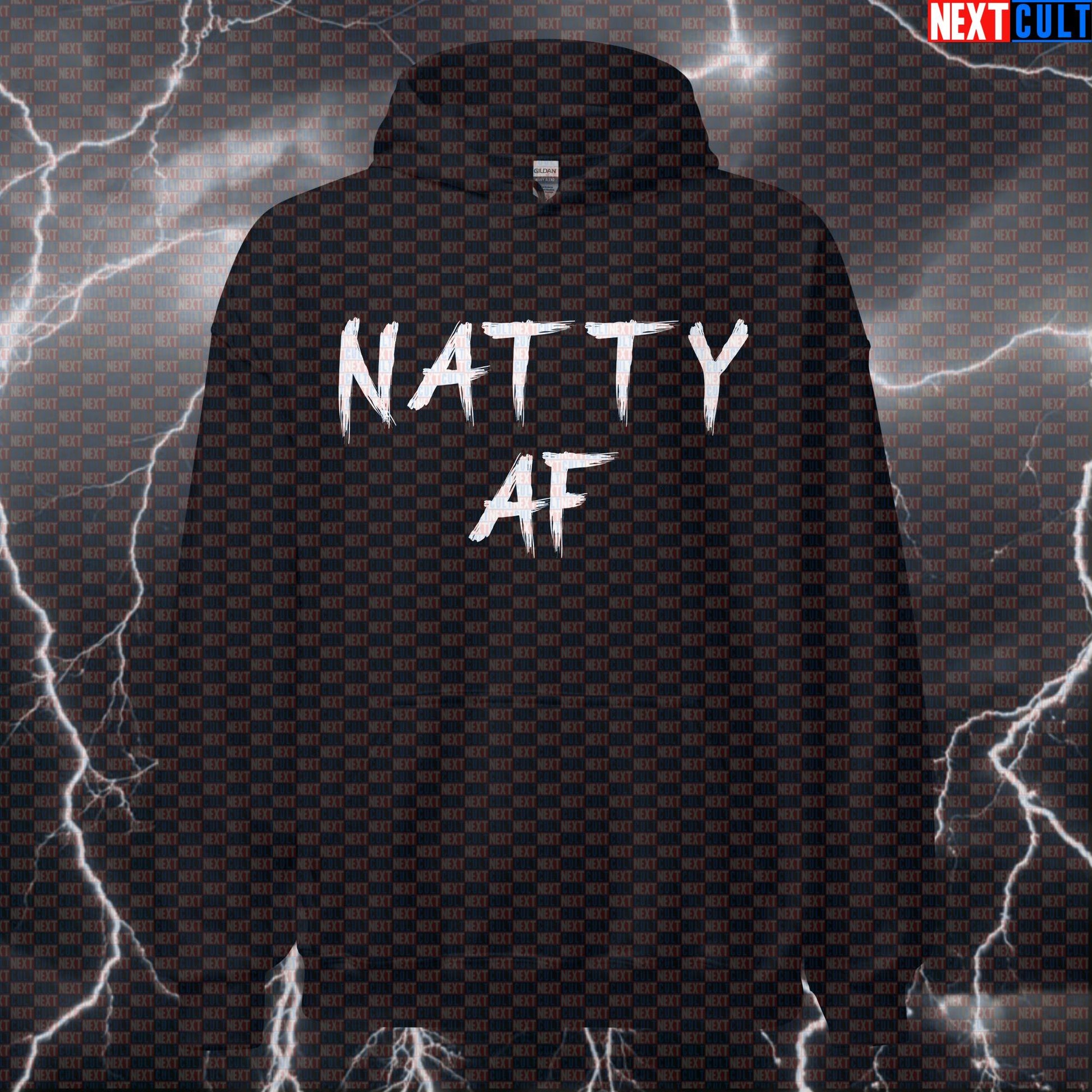 Funny Natty AF Gym Hoodie | Natural Bodybuilding Meme Hooded Sweatshirt | Workout Pullover For Lifters Hoodies Bodybuilding Fitness Gym Natty Pump Cover Workout Next Cult Brand