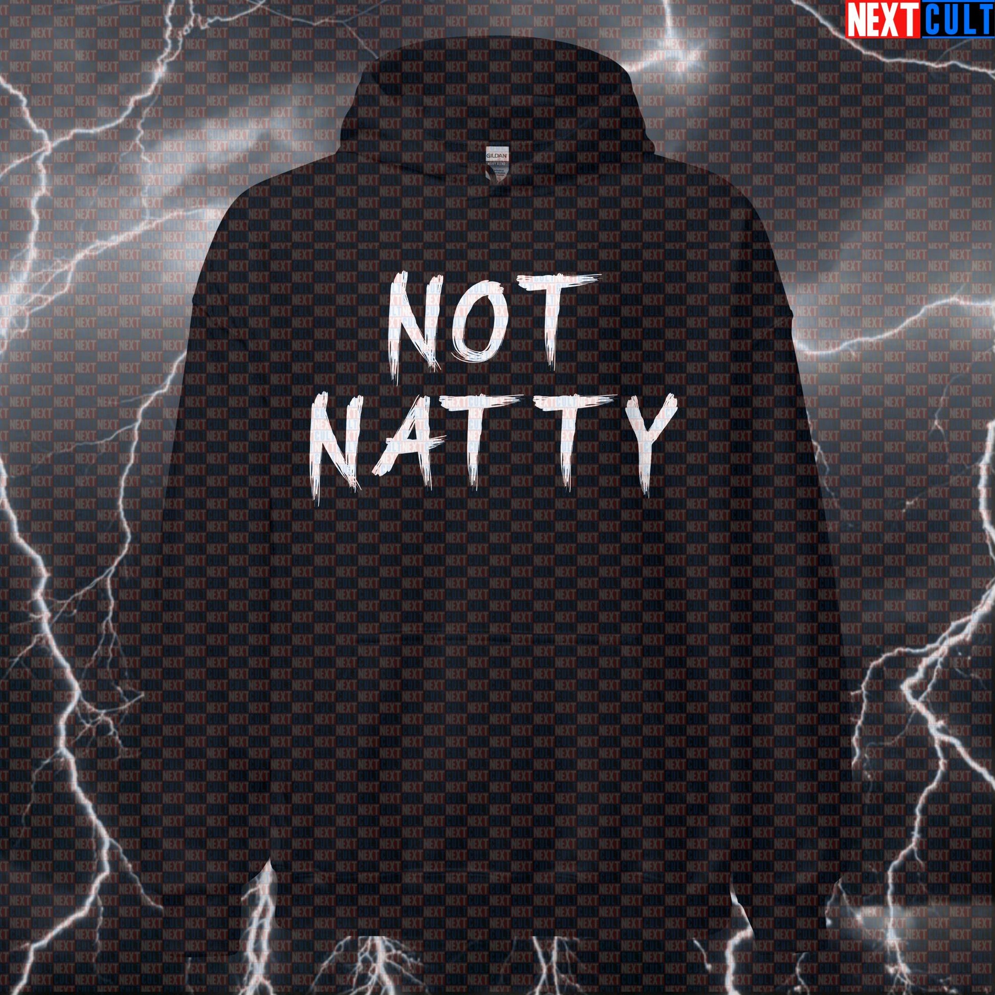 Not Natty Gym Hoodie | Funny Bodybuilding Meme Hooded Sweatshirt For Lifters & Supplement Users | Workout Pullover Hoodies Bodybuilding Fitness Gym Natty Pump Cover Steroids Workout Next Cult Brand