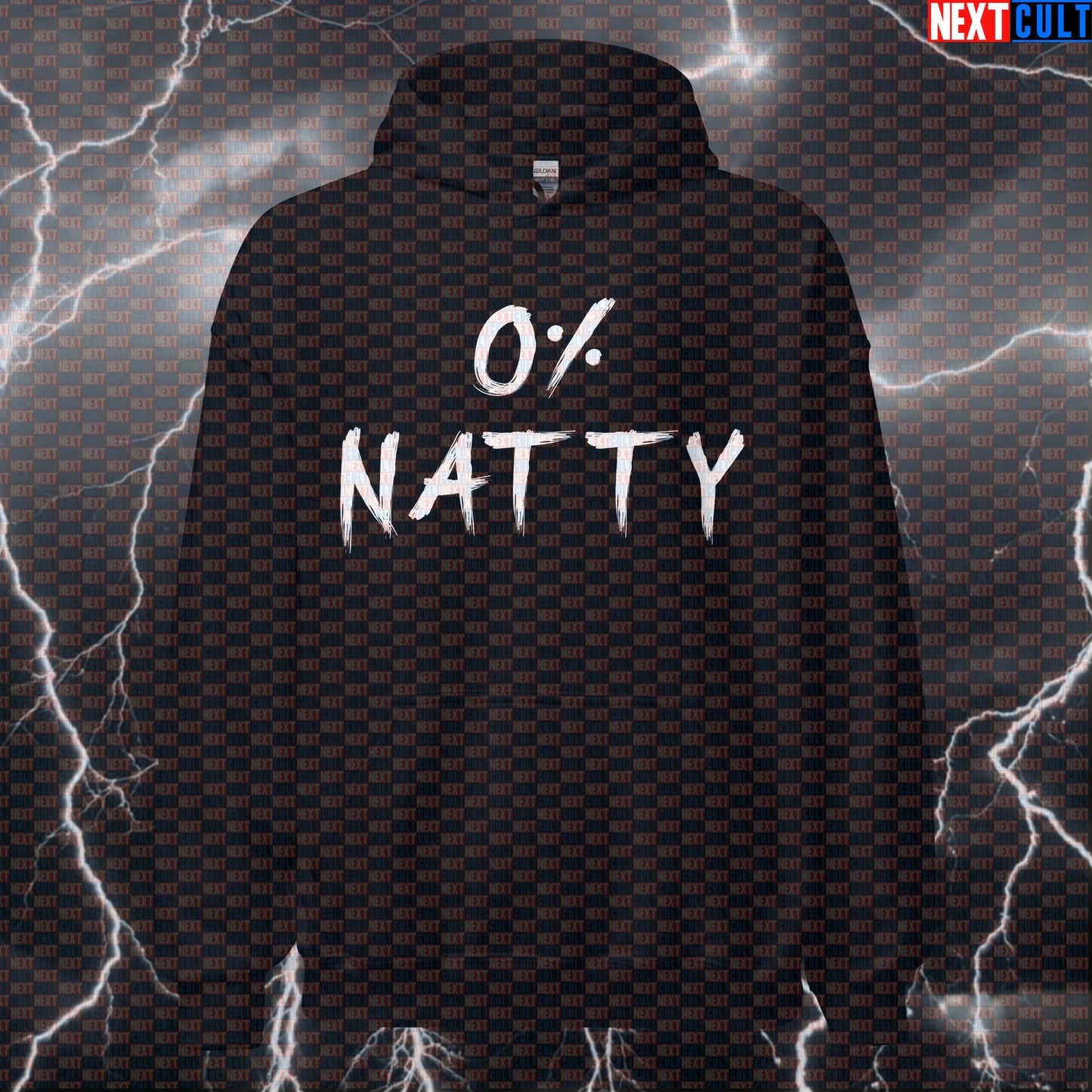 0% Natty Gym Meme Hoodie | Funny Bodybuilding Hooded Sweatshirt For Enhanced Lifters & Gym Bros Bodybuilding Fitness Gym Natty Pump Cover Steroids Workout Next Cult Brand