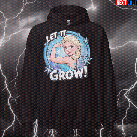 Let It Grow Gym Hoodie | Funny Workout Motivation Hooded Sweatshirt | Fitness Meme Pullover Jumper Hoodies Bodybuilding Films Fitness Frozen Gym Pump Cover Workout Next Cult Brand