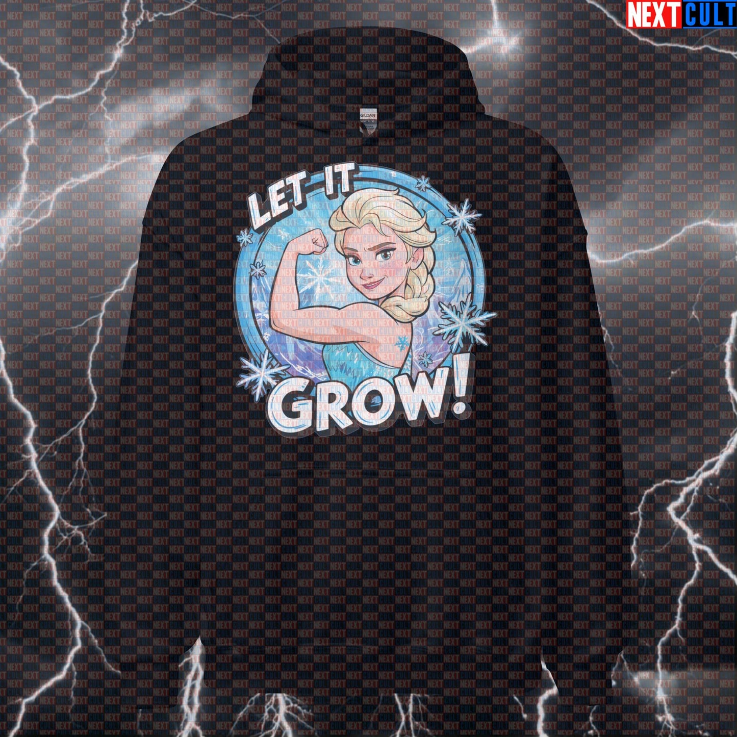 Let It Grow Gym Hoodie | Funny Workout Motivation Hooded Sweatshirt | Fitness Meme Pullover Jumper Hoodies Bodybuilding Films Fitness Frozen Gym Pump Cover Workout Next Cult Brand