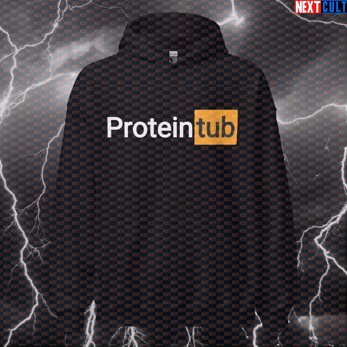 Funny Protein Shake Gym Hoodie | Hooded Sweatshirt For Lifters & Bodybuilding Meme Fans | Workout Pullover Bodybuilding Fitness Gym Pump Cover Workout Next Cult Brand