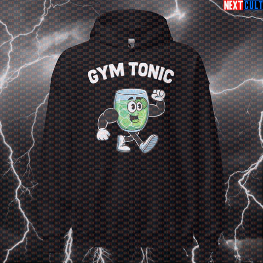 Funny Gym & Tonic Hoodie | Workout Hoodie For Lifters & Fitness Meme Fans | Hooded Sweatshirt Pullover Bodybuilding Fitness Gym Pump Cover Workout Next Cult Brand