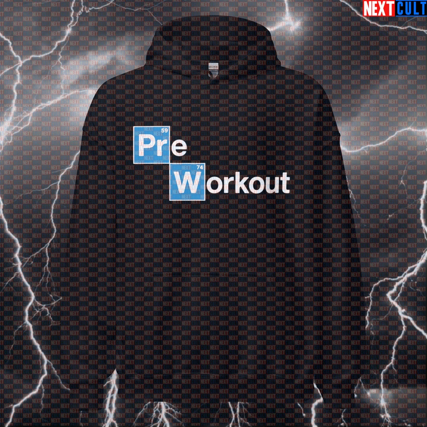 Breaking Bad Pre-Workout Hoodie | Funny Gym Hoodie For Lifters & Bodybuilding Meme Fans | Pump Cover Hoodies Bodybuilding Breaking Bad Fitness Gym Powerlifting Pump Cover TV Workout Next Cult Brand