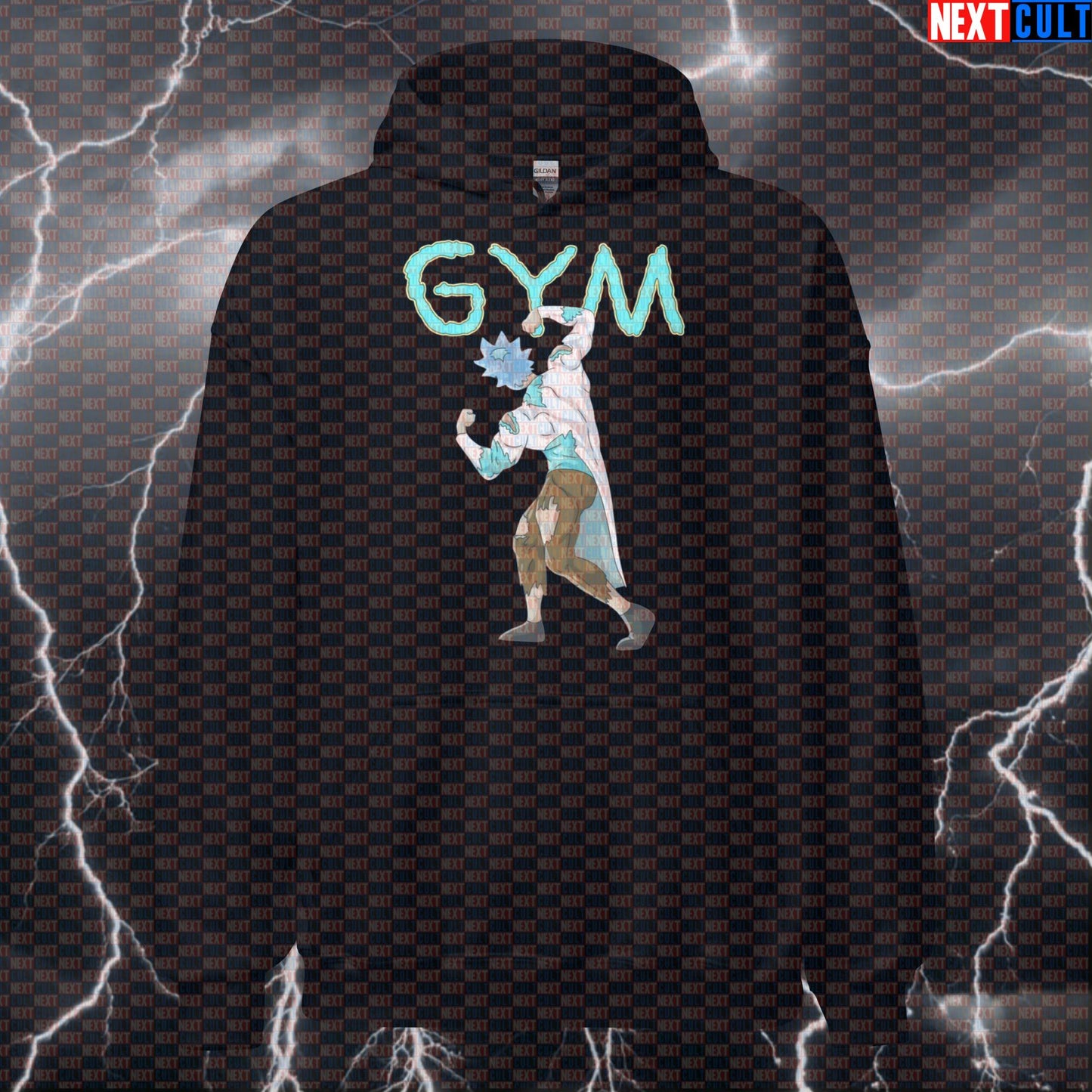 Science Based Lifting Gym Hoodie | Rick and Morty Inspired Funny Workout Hoodie For Evidence-Based Lifters Bodybuilding Fitness Gym Pump Cover Rick and Morty TV Workout Next Cult Brand