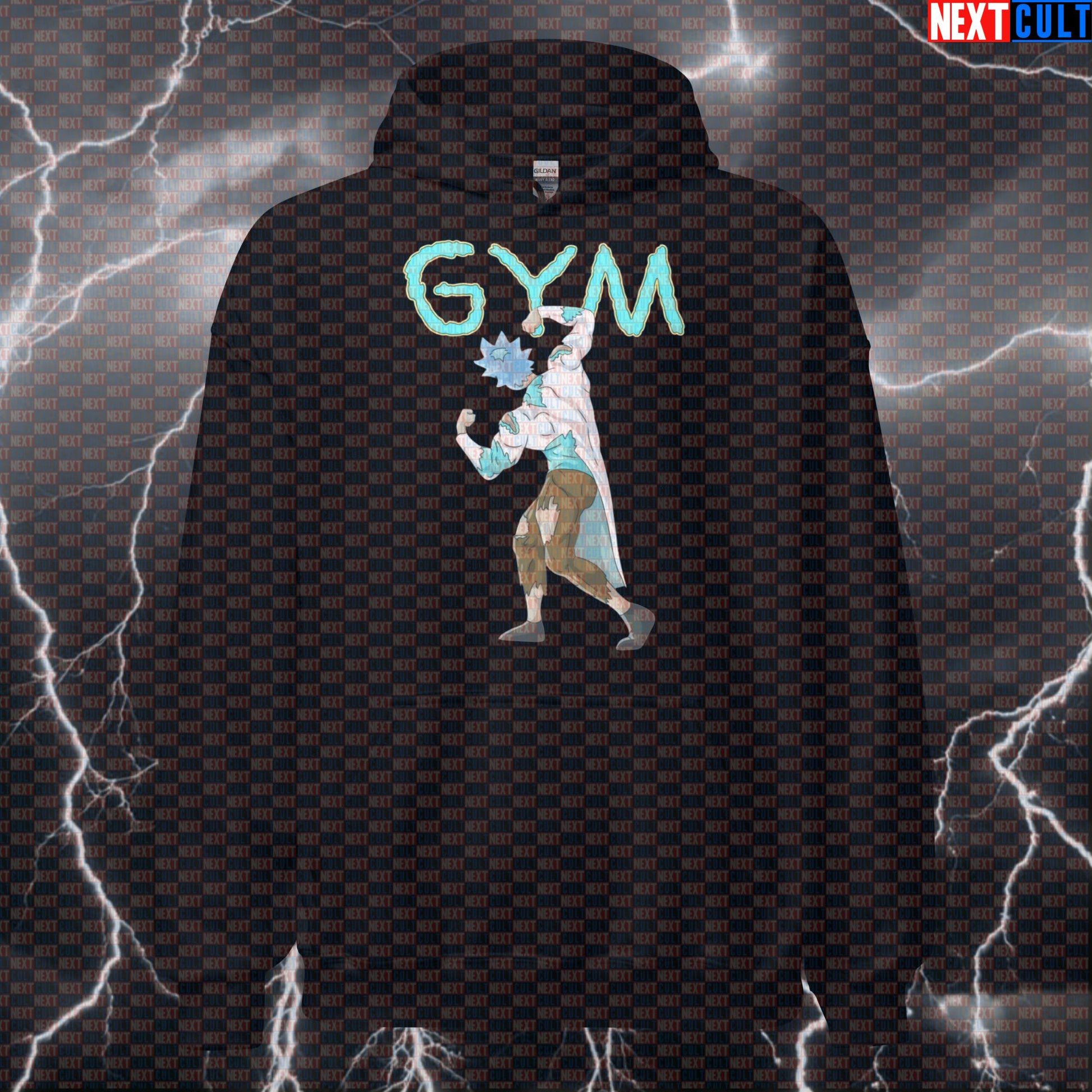 Science Based Lifting Gym Hoodie | Rick and Morty Inspired Funny Workout Hoodie For Evidence-Based Lifters Bodybuilding Fitness Gym Pump Cover Rick and Morty TV Workout Next Cult Brand