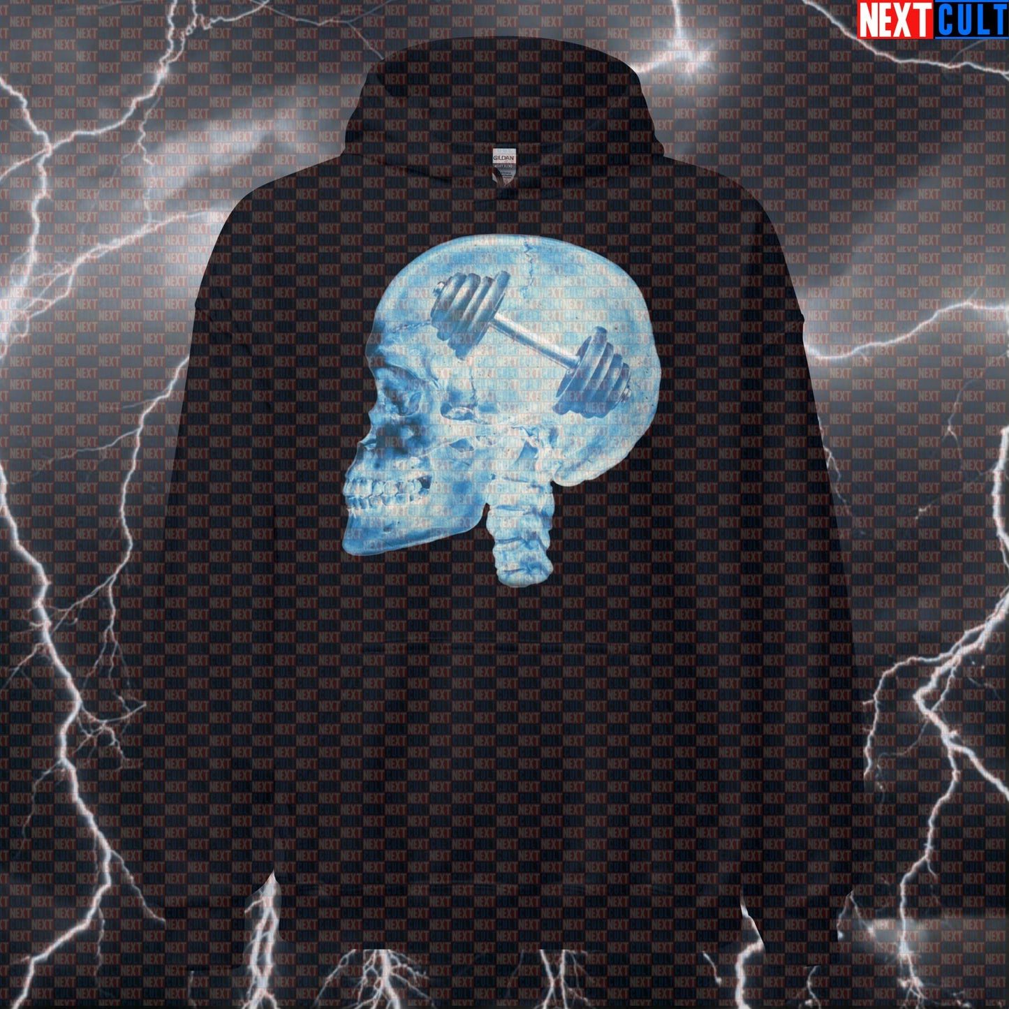 Gymhead Funny Workout Hoodie | Lifting On My Mind Fitness Meme Hooded Sweatshirt | Gym Bro Jumper Bodybuilding Fitness Gym Powerlifting Pump Cover Workout Next Cult Brand