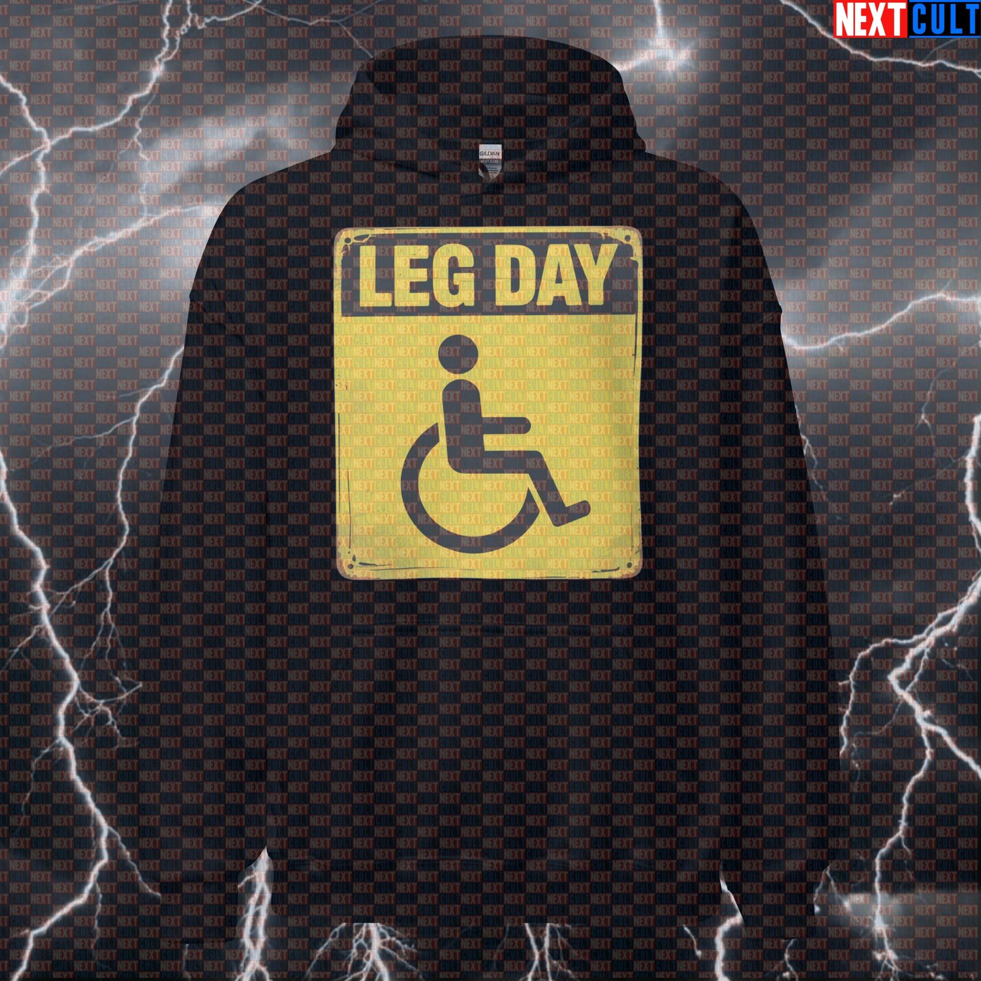Funny Leg Day Pump Cover Gym Hoodie | Workout Hoodie For Squat Lovers & Lifters | Fitness Meme Jumper Hoodies Bodybuilding Fitness Gym Leg Day Powerlifting Pump Cover Workout Next Cult Brand