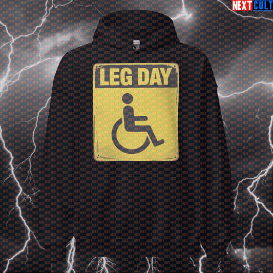 Funny Leg Day Pump Cover Gym Hoodie | Workout Hoodie For Squat Lovers & Lifters | Fitness Meme Jumper Hoodies Bodybuilding Fitness Gym Leg Day Powerlifting Pump Cover Workout Next Cult Brand