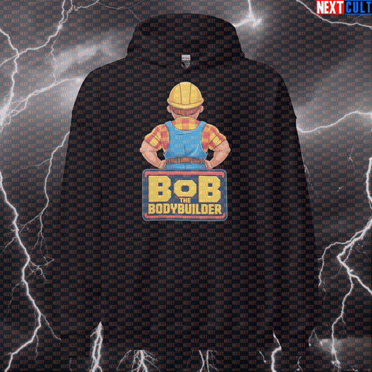 Bob The Bodybuilder Gym Hoodie | Funny Workout Hoodie For Lifters & Bodybuilding Memes | Hooded Sweatshirt Hoodies Bodybuilding Fitness Gym Pump Cover TV Workout Next Cult Brand