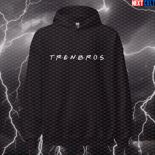 Trenbros Funny Gym Meme Hoodie | Enhanced Lifter Hooded Sweatshirt | Bodybuilding Workout Pullover Hoodies Bodybuilding Fitness Gym Pump Cover Steroids TV Workout Next Cult Brand