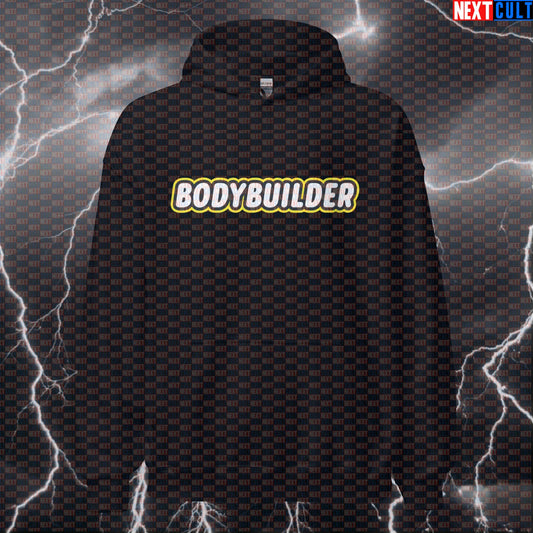 Bodybuilder LEGO Gym Hoodie | Funny Workout Hoodie For Lifters & Fitness Meme Fans | Hooded Sweatshirt Hoodies Bodybuilding Fitness Gym LEGO Pump Cover Workout Next Cult Brand