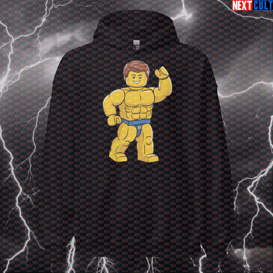 LEGO Gymbro Hoodie | Funny Bodybuilding Meme Pullover for Lifters & Fitness Fans Hoodies Bodybuilding Fitness Gym LEGO Pump Cover Workout Next Cult Brand