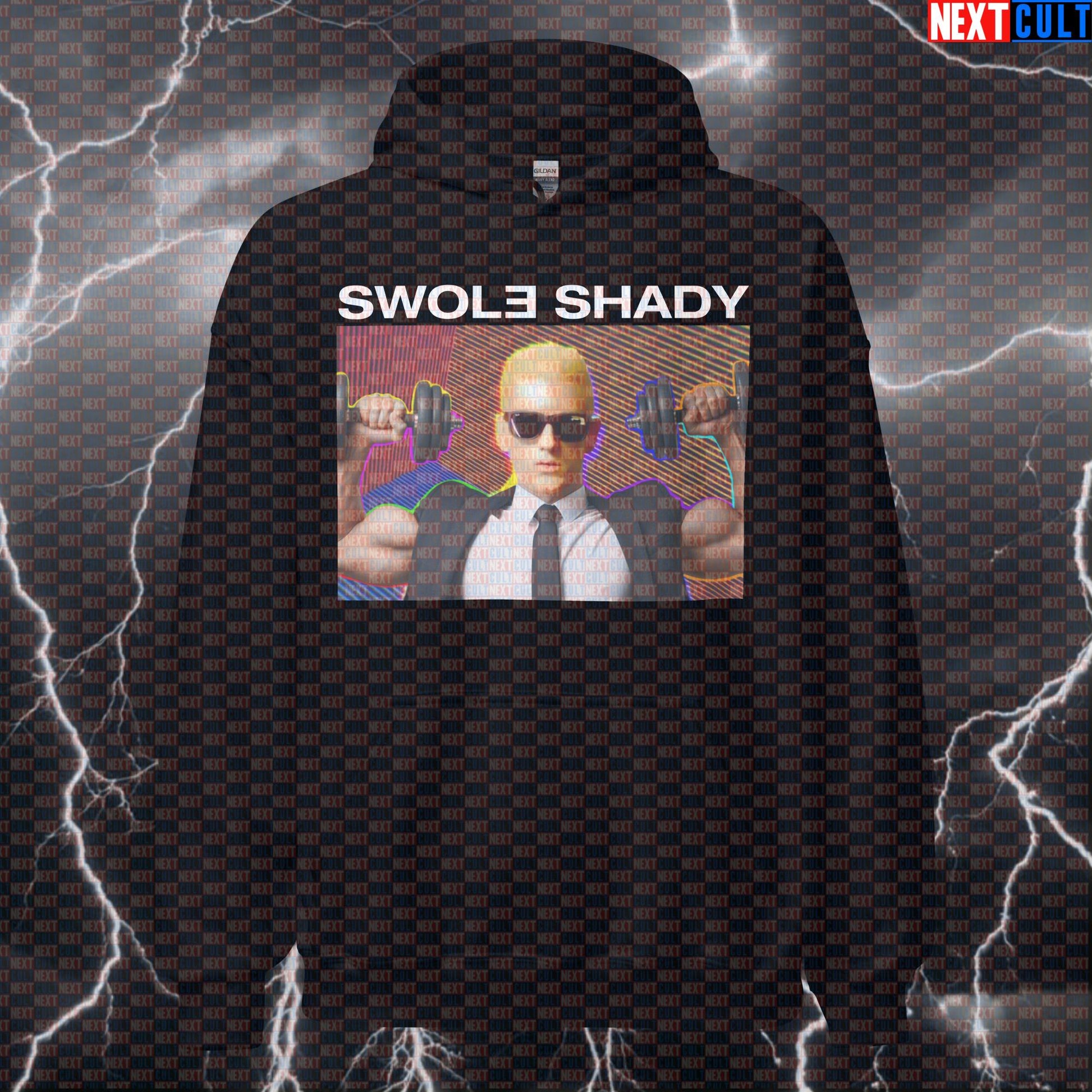 Swole Shady Hip Hop Hoodie | Funny Gym Hooded Sweatshirt For Lifters Hoodies Bodybuilding Eminem Fitness Gym Hip Hop Pump Cover Workout Next Cult Brand