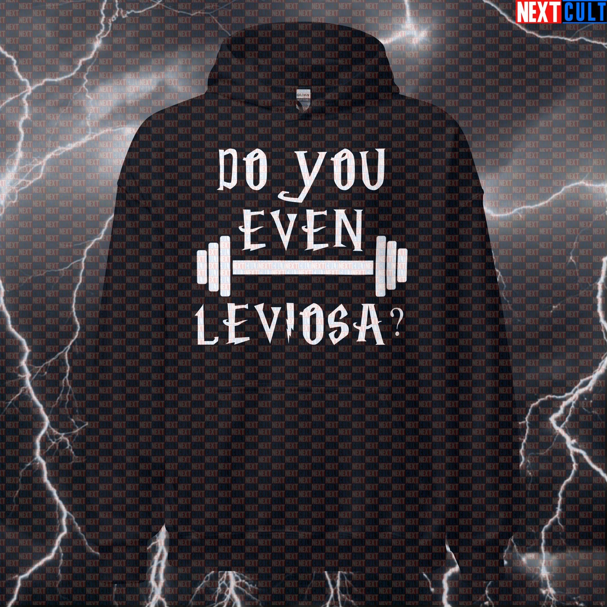 Do You Even Leviosa Funny Gym Hoodie | Harry Potter Workout Hoodie For Lifters | Fitness Meme Pullover Hoodies Bodybuilding Books Films Fitness Gym Harry Potter Powerlifting Pump Cover Workout Next Cult Brand
