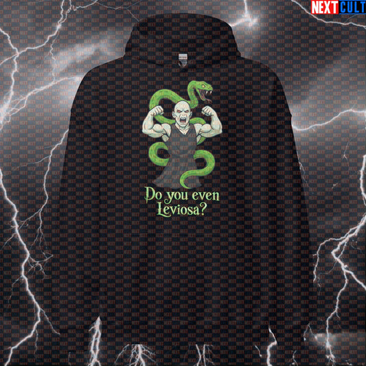 Do You Even Leviosa? Funny Gym Hoodie | Swoledemort Harry Potter Workout Pullover Hoodies Bodybuilding Books Films Fitness Gym Harry Potter Powerlifting Pump Cover Workout Next Cult Brand