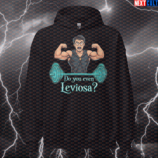 Do You Even Leviosa? Swolecraft Harry Potter Gym Hoodie | You're A Lifter Harry Funny Pullover Hoodies Bodybuilding Books Films Fitness Gym Harry Potter Powerlifting Pump Cover Workout Next Cult Brand