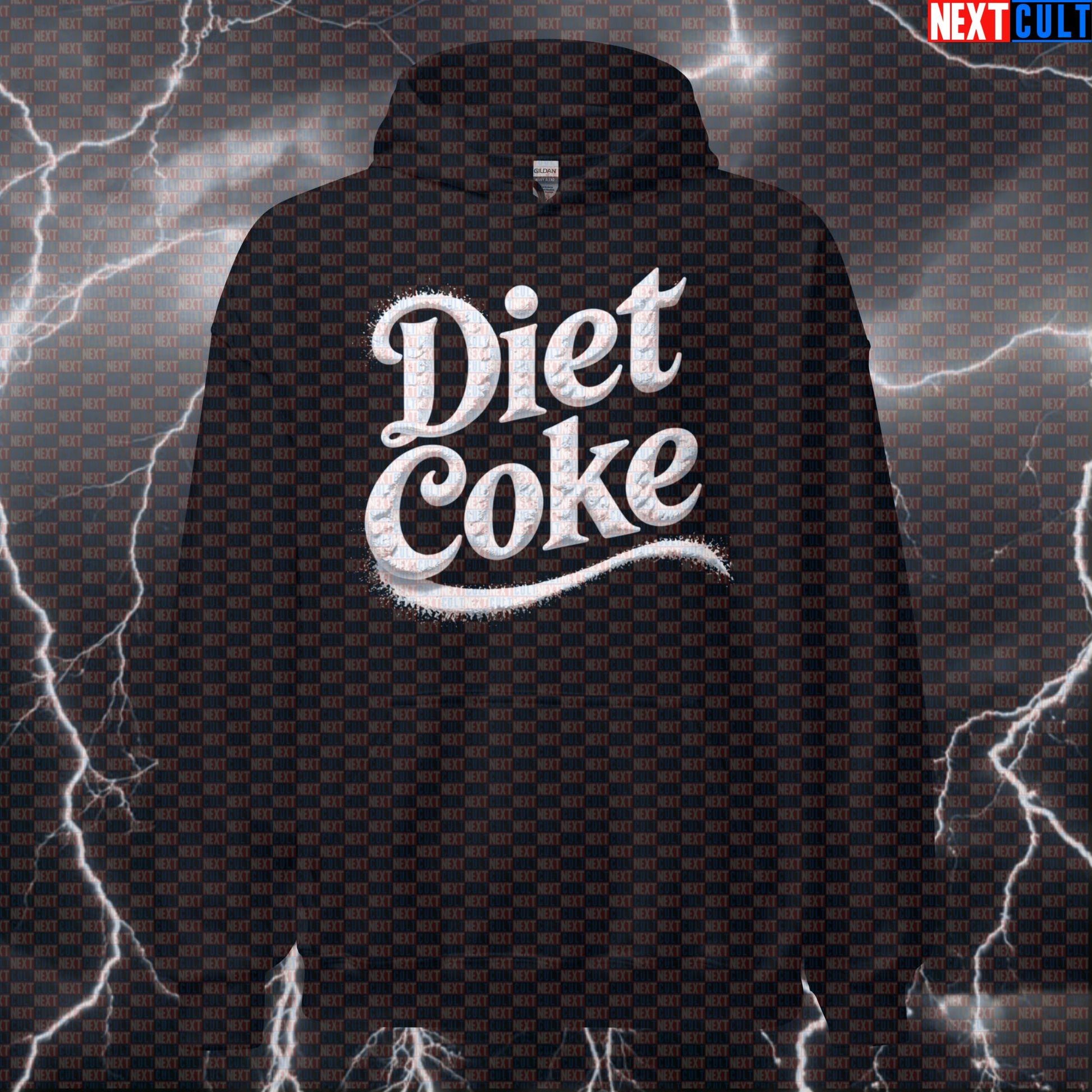 Funny Cola Addiction Gym Hoodie | Coke Diet Meme Workout Hoodie for Powerlifting | White Powder Jumper Bodybuilding Fast Food Fitness Gym Pump Cover Workout Next Cult Brand