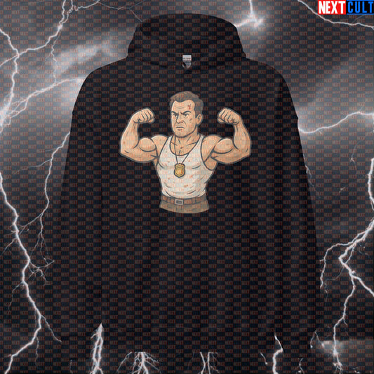 Die Hard Lift Harder Gym Hoodie | Funny Workout Hoodie for Powerlifting Bodybuilding Christmas Films Fitness Gym Powerlifting Pump Cover Workout Next Cult Brand