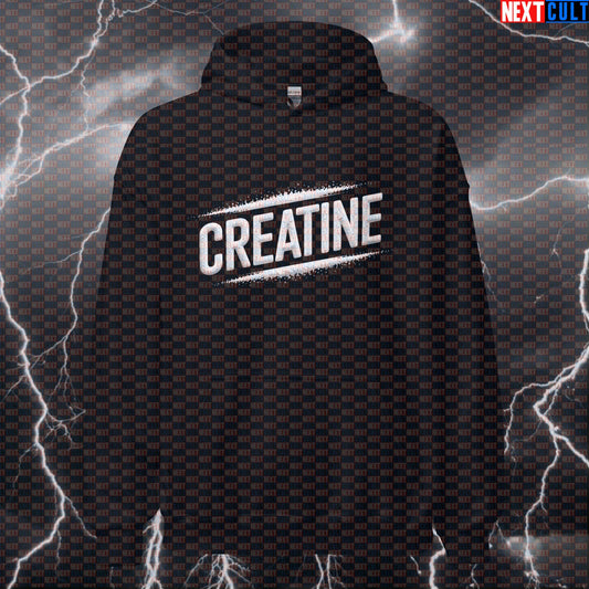 Sniffing Creatine Gym Hoodie | Hilarious Pump Cover Hooded Sweatshirt | Gym Meme Jumper Bodybuilding Fitness Gym Pump Cover Workout Next Cult Brand