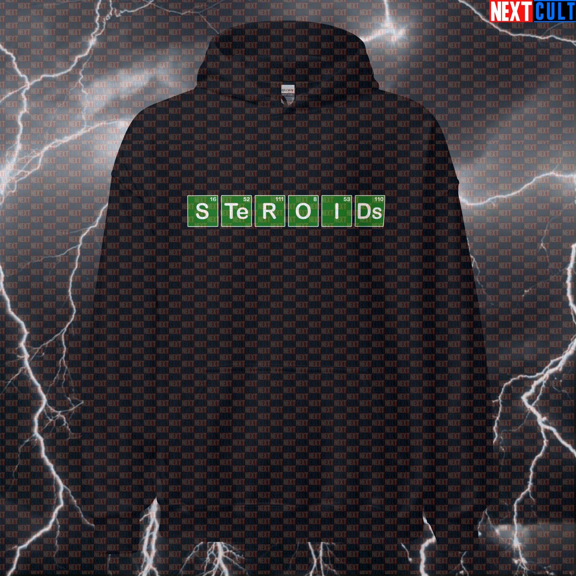 Not Natty Hoodie | Breaking Bad Periodic Table Gym Meme Funny Workout Pullover Bodybuilding Breaking Bad Fitness Gym Pump Cover Steroids TV Workout Next Cult Brand