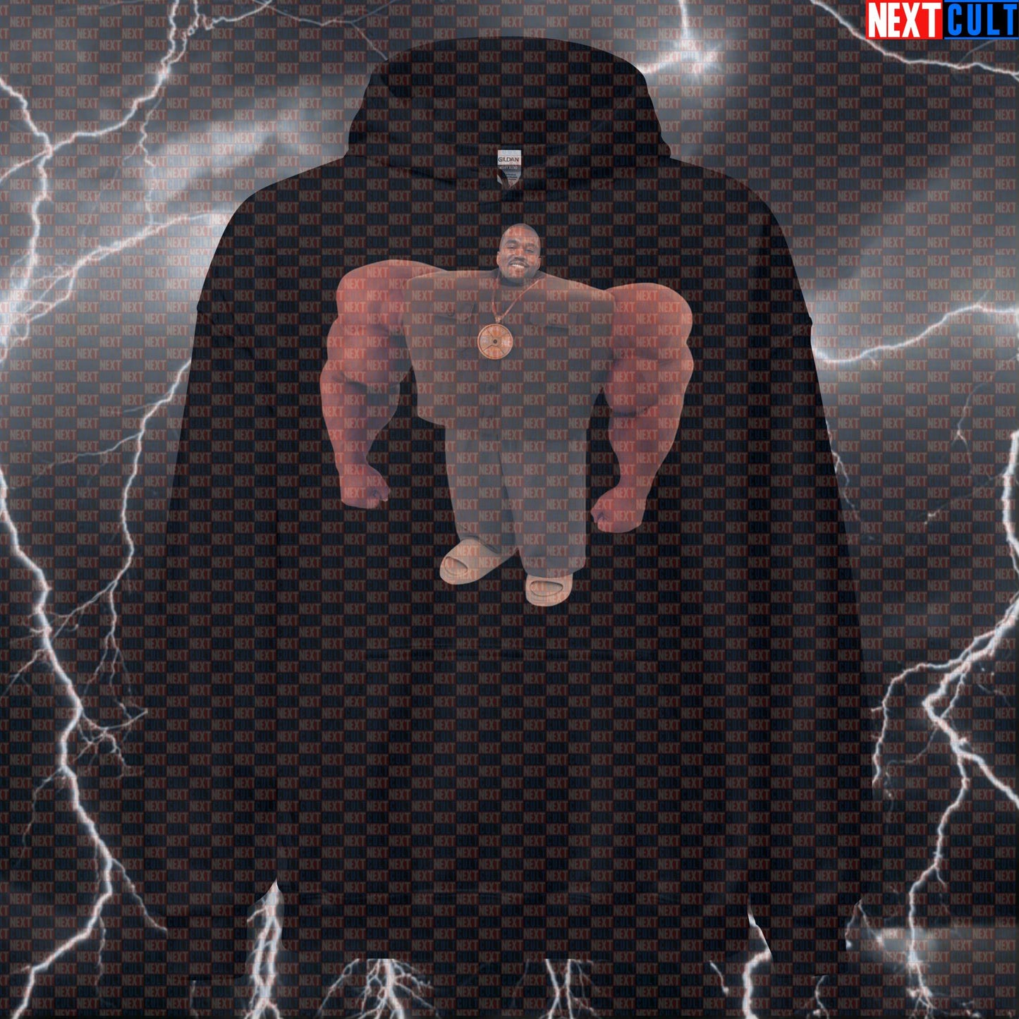 I Love It Big Pump Kanye Hoodie | Funny Gym Meme Hooded Sweatshirt Hoodies Bodybuilding Fitness Gym Hip Hop Kanye West Pump Cover Workout Next Cult Brand