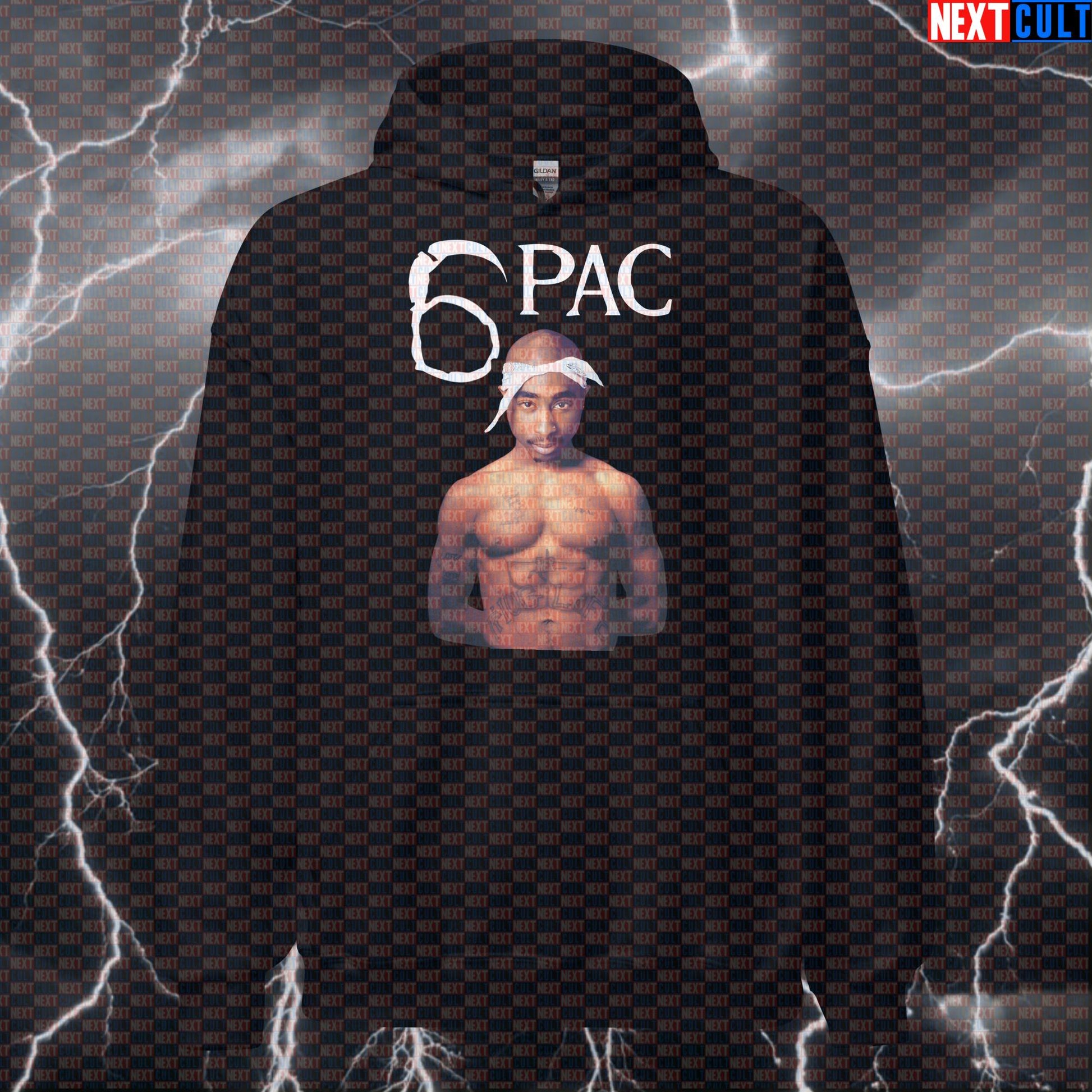 6Pac Shakur All Eyes On My Gains Hoodie | Funny Gym Hooded Sweatshirt Parody Hoodies 2Pac Bodybuilding Fitness Gym Hip Hop Pump Cover Workout Next Cult Brand