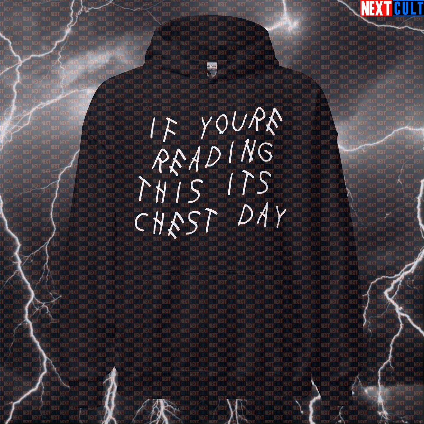 If You're Reading This Its Chest Day Funny Gym Hoodie | Drake Album Cover Parody Pullover Hoodies Bodybuilding Drake Fitness Gym Hip Hop Powerlifting Pump Cover Workout Next Cult Brand